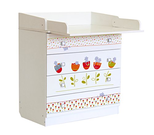 Cajonera con diseños de gatitos dormidos, blanca, de Polini Kids Cajonera con diseños de gatitos dormidos, blanca, de Polini Kids
