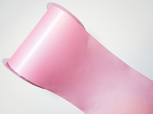 CaPiSo - Cinta de satén de 10 m de ancho, 10 cm de ancho, color rosa claro