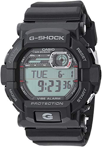 Casio Men's 'GSHOCK' Quartz Stainless Steel and Resin Watch, Color:Black (Model: GD-350-1CR)