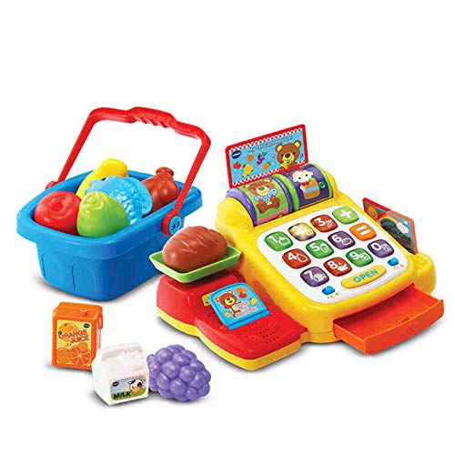 CHENSHJI Simulación Infantil Play House rol Tocando Supermercado Cash Register Compras Toy Buyger Toy hasta Caja registradora (Color : Yellow, Size : As Shown)