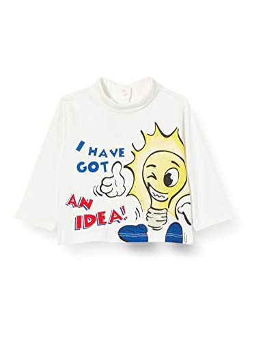 Chicco T-Shirt Manica Lunga 68802 Camiseta de Manga Larga, Blanco, 86 cm para Bebés