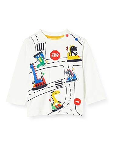 Chicco T-Shirt Manica Lunga Camiseta de Manga Larga, Bianco, 74 cm para Bebés