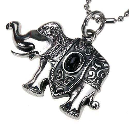 Colgante de acero inoxidable templo-Elefant, engalanado, con cadena