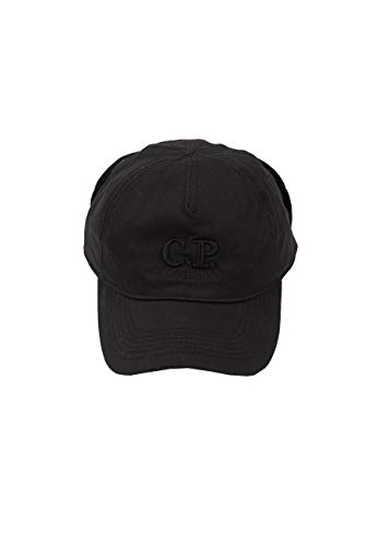 C.P. Company - Gorra de béisbol para los Hombres en algodón, con Visera y Logotipo Bordado EU L