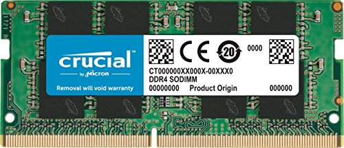 Crucial CT16G4SFD8266 Memoria RAM de 16 GB (DDR4, 2666 MT/s, PC4-21300, Dual Rank x 8, SODIMM, 260-Pin)