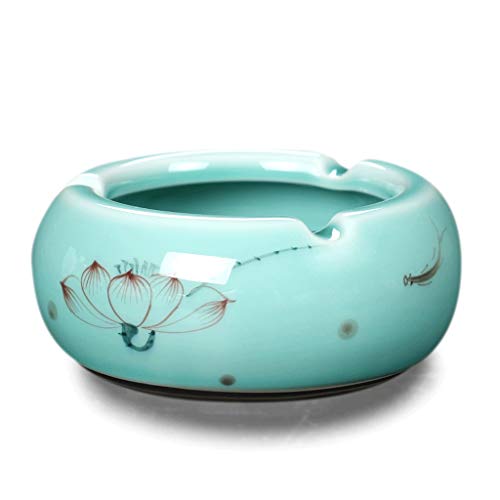 CXIN Cenicero cerámico Gran Personalidad Creativa Anti Fly Ash out Ashtray Tendencia Tienda Hogar Sala de Estar Oficina Ambiente Simple CXIN Cenicero cerámico Gran Personalidad Creativa Anti Fly Ash out Ashtray Tendencia Tienda Hogar Sala de Estar Oficina Ambiente Simple