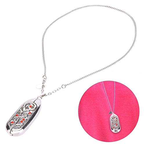 DAUERHAFT Accesorio para Miband 3 Collar con Colgante de Interruptor magnético 53cm de Largo(Silver Red Beads) DAUERHAFT Accesorio para Miband 3 Collar con Colgante de Interruptor magnético 53cm de Largo(Silver Red Beads)