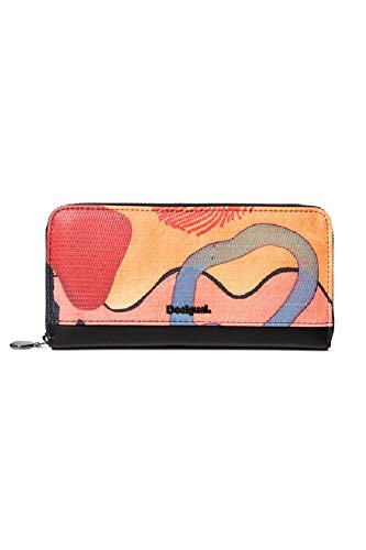 Desigual Arty Oil Zip Around Long Wallet Medieval Blue