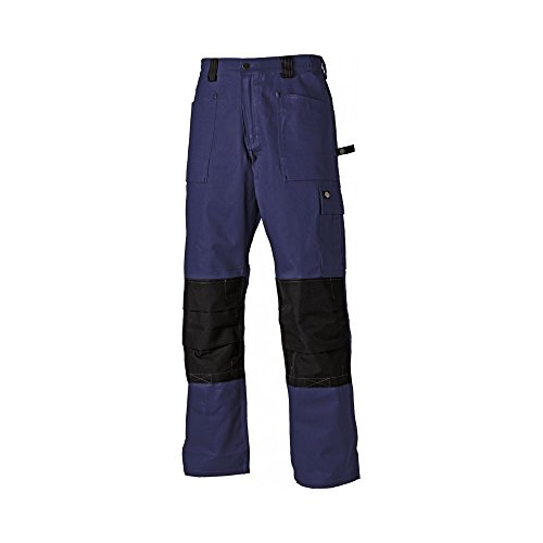 Dickies - Pantalones de trabajo 2 tonalidades Modelo Grafted hombre caballero (Cintura 107cm x reg/Marino/Negro)