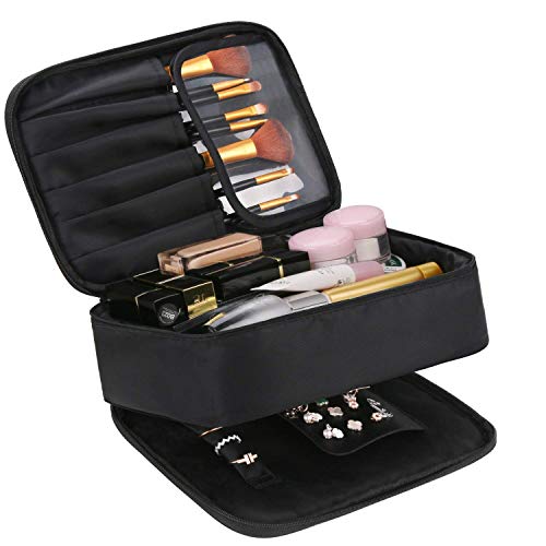 DIMJ Neceser Maquillaje, Bolsa de Maquillaje y Joyas Impermeable, Organizador de Joyas y Maquillaje de Viaje con Bolsa Desmontable para Cosmético, Pendientes, Collares, Pulseras, Anillos DIMJ Neceser Maquillaje, Bolsa de Maquillaje y Joyas Impermeable, Organizador de Joyas y Maquillaje de Viaje con Bolsa Desmontable para Cosmético, Pendientes, Collares, Pulseras, Anillos