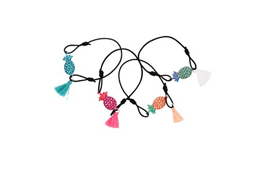 DISOK Pulsera Piña Alisha (Precio Unitario) - Pulseras de Regalo Originales. Pulseritas Detalles de Bodas, Comuniones, Cumpleaños. Niñas, Adolescentes, Mujeres.Comprar Pulseras Online