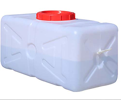 Dispensador de Agua Tapa del tanque acumulador de agua doméstica gran tanque de almacenamiento de agua pura rectangular horizontal depósito de agua del tanque de espesamiento ( Size : 80L )