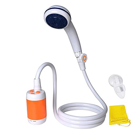 Ducha Portátil Ducha de Camping para Uso en el Hogar o al Aire Libre con Lavado de Coche Mascotas Lavado Vegetación Riego, Batería Incorporada de 4800mAH Recargable, Cabezal de Ducha ON / OFF Válvula Ducha Portátil Ducha de Camping para Uso en el Hogar o al Aire Libre con Lavado de Coche Mascotas Lavado Vegetación Riego, Batería Incorporada de 4800mAH Recargable, Cabezal de Ducha ON / OFF Válvula