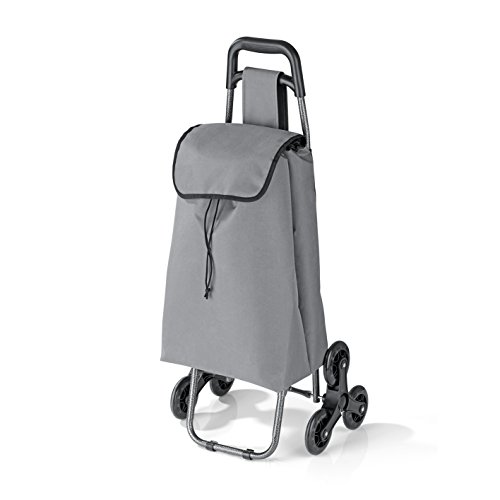 EASYmaxx - Carro de la Compra para Subir escaleras con Mecanismo de 3 Ruedas, hasta 30 kg sin Esfuerzo sobre bordillos y escaleras, Plegable EASYmaxx - Carro de la Compra para Subir escaleras con Mecanismo de 3 Ruedas, hasta 30 kg sin Esfuerzo sobre bordillos y escaleras, Plegable