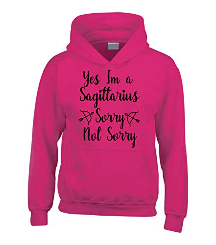 Edward Sinclair Sudadera con capucha unisex con texto en inglés "Yes I'm a Sagittarius Sorry Not Sorry
