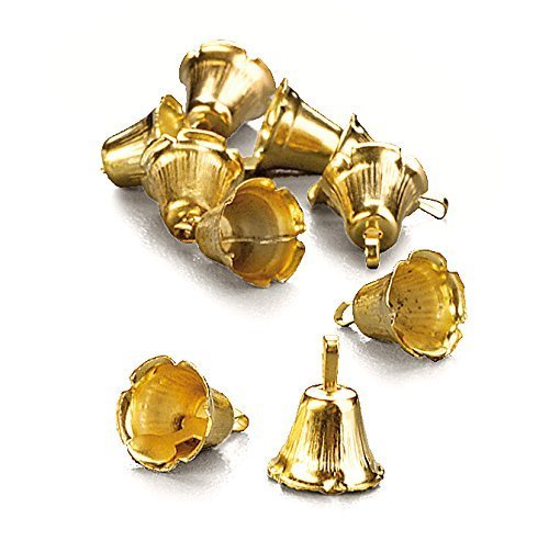 Enanos - Campanilla/campanas "oro" (1 cm/100 pcs)