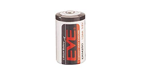 Eva ER14250 Lithium Thionyl Cloruro Batería 1/2AA 3,6V 1200mAh Herstellungsdatum Enero 2018