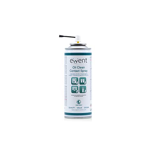 Ewent EW5615 - Pulverizador a Base de Aceite para la Limpieza de contactos Spray 200ml, Color Amarillo