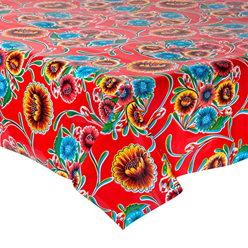 FANMEX - Fantastik - Mantel de Hule para Mesa (120 cm Ancho - Largo por Medio Metros) Modelo Dulce Flor Rojo FANMEX - Fantastik - Mantel de Hule para Mesa (120 cm Ancho - Largo por Medio Metros) Modelo Dulce Flor Rojo
