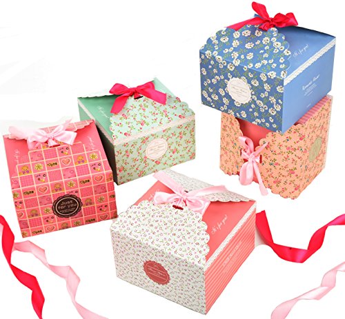 Fashionbabies Cajas Galletas, Cajas de Regalo, Conjunto de 15 Cajas de convites Decorativos para Navidad, acción de Gracias, Regalos de cumpleaños y Fiesta (15 PCS)
