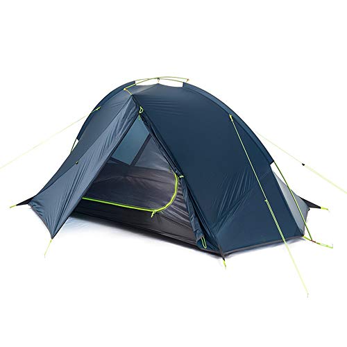 Faus Koco Azul/Verde Nueva Carpa Doble Ultraligera Doble Más Viento Y Lluvia Carpa De Camping Salvaje Cuenta Doble (Color : Blue)