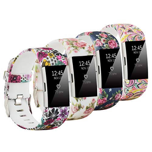 Fit-power - Correa de repuesto para Fitbit Charge 2, accesorio ajustable para pulsera de actividad física Fitbit Charge 2, pequeña y grande, Pack of 4A, Small Size Fit-power - Correa de repuesto para Fitbit Charge 2, accesorio ajustable para pulsera de actividad física Fitbit Charge 2, pequeña y grande, Pack of 4A, Small Size