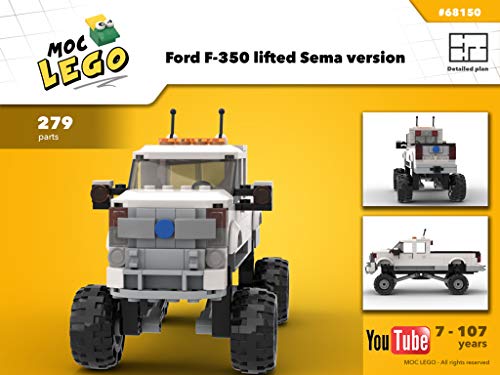 Ford F-350 lifted Sema version (Instruction Only): MOCLEGO (English Edition)