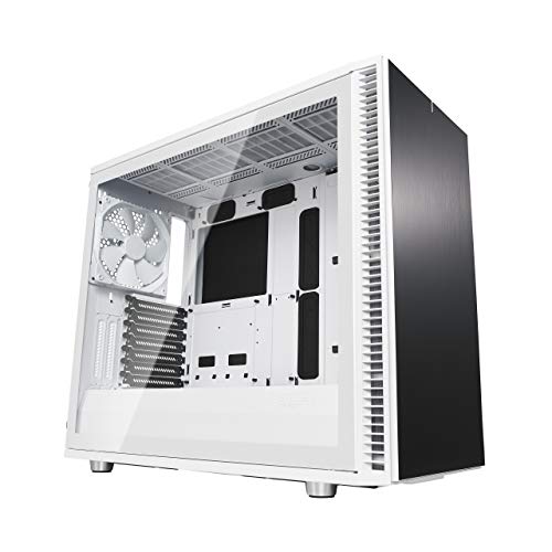 Fractal Design Define S2 - Mid Tower Computer Case - High Airflow and Silent - PSU Shroud - Modular Interior - Water-Cooling Ready - USB Type C - Light Tint Tempered Glass Side Panel - White TG