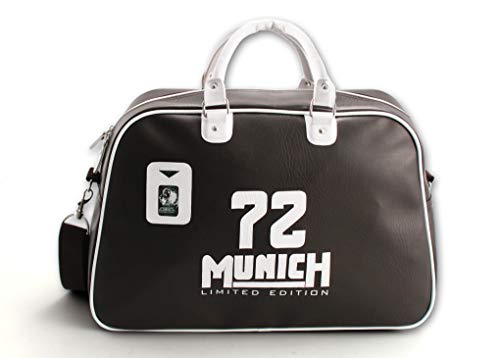 Franquihogar - Bolsa de Deporte Vintage Deportiva de Gimnasio de Viaje 25 litros marrón Oscura Munich Gym Bag