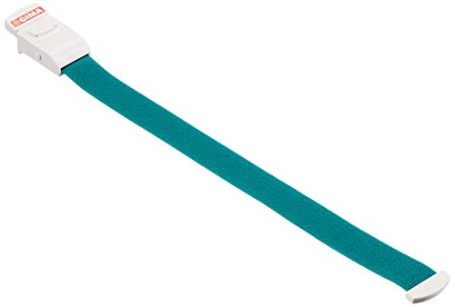 GIMA ref. 25728 Torniquete Fast de goma, cordón hemostático de color verde, largo 40.5cm, ancho 3cm, sistema único de bloqueo con liberación instantánea