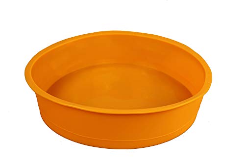 GMMH Original Bandeja para Hornear de Silicona Rendondo Diámetro 23 cm Cocina Forma Cocina Molde Cocina Molde de Horno para Pan Obstbodenform - Naranja