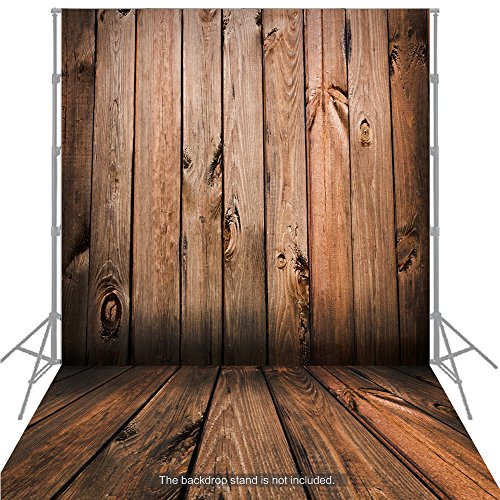 Gran telón de fondo Andoer 1,5 x 2 m, suelo de madera clásico de moda para el estudio del fotógrafo profesional.