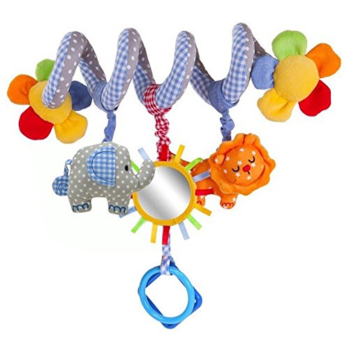GZQES Juguete Colgantes Espiral del Animales para Cochecito,Cama, Cuna a Bebe,, Juguetes para Bebés y Primera Infancia,Colgantes para Cochecitos con Multicolor. (Estilo C)