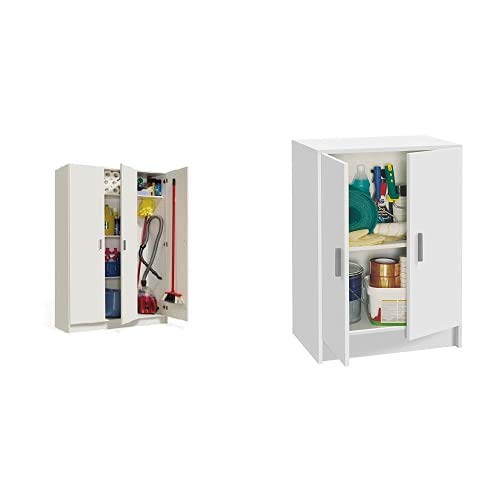 Habitdesign 007143O - Armario Multiusos 3 Puertas, Color Blanco, Dimensiones 109 cm (Largo) x 180 cm (Alto) x 37 cm (Fondo) + Kawai A4 - Mueble Armario Multiusos Bajo 2 Puertas, Color Blanco Habitdesign 007143O - Armario Multiusos 3 Puertas, Color Blanco, Dimensiones 109 cm (Largo) x 180 cm (Alto) x 37 cm (Fondo) + Kawai A4 - Mueble Armario Multiusos Bajo 2 Puertas, Color Blanco