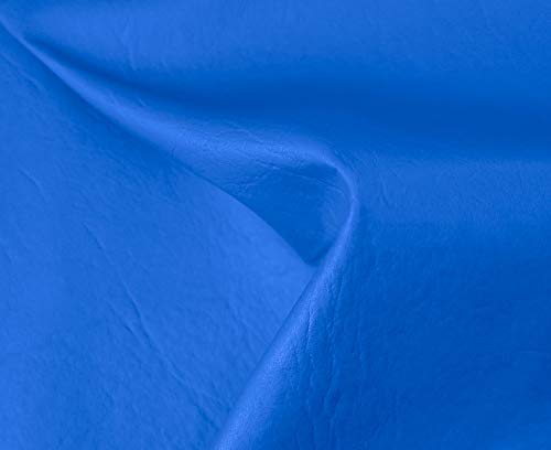 HAPPERS 0,50 Metros de Polipiel para tapizar, Manualidades, Cojines o forrar Objetos. Venta de Polipiel por Metros. Diseño Sugan Color Azul Ancho 140cm