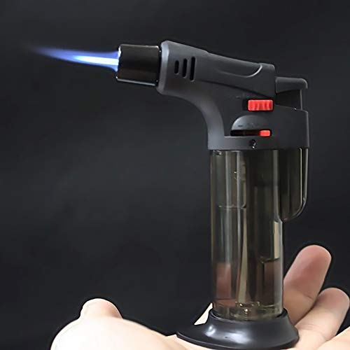 heDIANz Butano Jet Antorcha Encendedor Recargable Ajustable Cocinar BBQ Flame Ignition Tool Azul