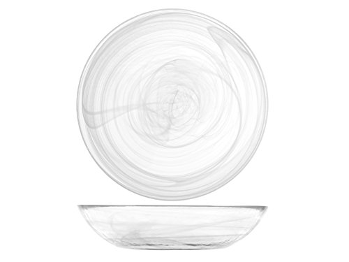H&H 7627002 platos de cristal Alabastro fondo 21 cm decoración mesa