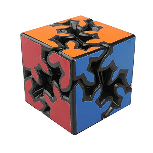 HJXDtech - KSZ clásico Cubo de 2x2x2 de Engranajes la Velocidad Pegatina Cubo mágico Irregulares (2x2 Negro)