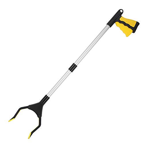 Housolution Pinzas Extensibles larga, 83cm Plegable Herramienta de Captura, Herramienta de Alcance de Aluminio con Agarre de Goma Giratorio, Extensor de Brazo Largo para Recogedor de Basura - Amarillo Housolution Pinzas Extensibles larga, 83cm Plegable Herramienta de Captura, Herramienta de Alcance de Aluminio con Agarre de Goma Giratorio, Extensor de Brazo Largo para Recogedor de Basura - Amarillo