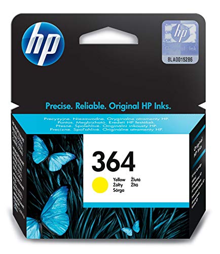 HP Cartucho de tinta amarilla HP 364 364 Ink Cartridges, de 5 a 80% RH, -40 a 70º C, De 5 a 50 ºC, de 5 a 80% RH, 107 x 24 x 115 mm, 0.04 kg (0.0882 libras)