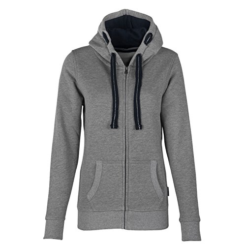 HRM Jacket F Sudadera con Capucha, Gris (Grey Melange 9), L para Mujer HRM Jacket F Sudadera con Capucha, Gris (Grey Melange 9), L para Mujer
