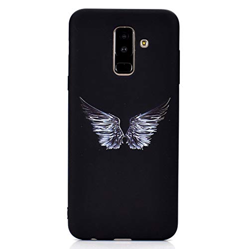 HYcase Estuche para Samsung Galaxy A6 Plus 2018, Funda Protectora de Funda de Negro Puro con Brillo de Silicona TPU Ultra Brillante y Creativa a Todo Color para Samsung Galaxy A6 Plus 2018- Alas HYcase Estuche para Samsung Galaxy A6 Plus 2018, Funda Protectora de Funda de Negro Puro con Brillo de Silicona TPU Ultra Brillante y Creativa a Todo Color para Samsung Galaxy A6 Plus 2018- Alas