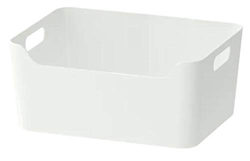 IKEA VARIERA Caja, alto brillo blanco, 34x24 cm - 701.772.55