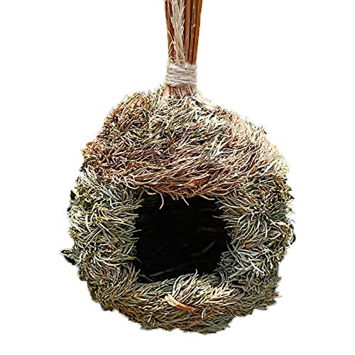 Jaula De Pájaros Tejida, Casita De Paja Tejida para Pájaros, Lugar De Descanso para Todos Los Pájaros, 15 X 15 X 20 Cm Jaula De Pájaros Tejida, Casita De Paja Tejida para Pájaros, Lugar De Descanso para Todos Los Pájaros, 15 X 15 X 20 Cm