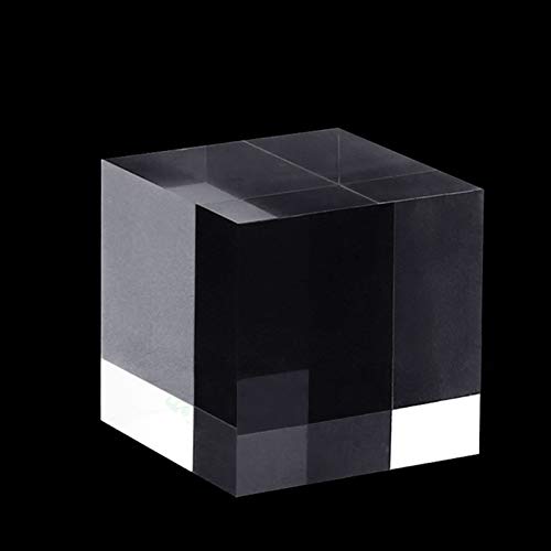 JKGHK Expositor Soporte de Acrílico Soporte de Exhibición Transparente en Forma de Cubo, Adecuado para Exhibir Accesorios,Height:5cm