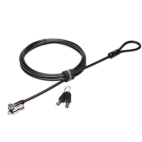 Kensington K65020EU - Candado Microsaver 2.0 con Llave para Portátil con Cable Hecho de Acero y Carbono, Cabezal Resistente de 10 mm y Tecnología de Barra T en la Cerradura, 1.8 m de Longitud Kensington K65020EU - Candado Microsaver 2.0 con Llave para Portátil con Cable Hecho de Acero y Carbono, Cabezal Resistente de 10 mm y Tecnología de Barra T en la Cerradura, 1.8 m de Longitud
