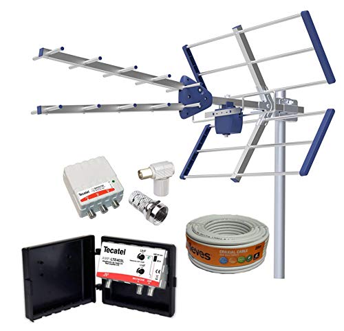 Kit Amplificado Antena TV Compact 5G + Rollo 20M TELEVES + Amplificador 40dB UHF/VHF + Fuente alimentación + Conectores F Y TV. Kit Amplificado Antena TV Compact 5G + Rollo 20M TELEVES + Amplificador 40dB UHF/VHF + Fuente alimentación + Conectores F Y TV.