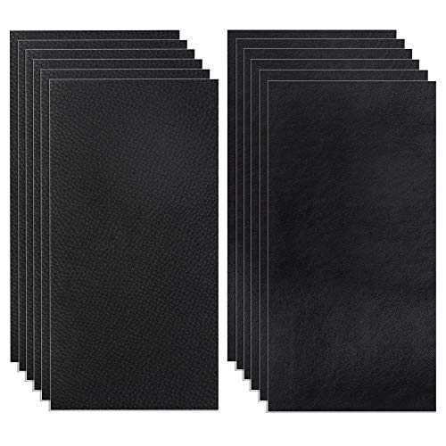 Kit de Parche de Piel,12pcs Parches Piel ,despegar y Pegar para Asiento de Coche, Muebles, Chaqueta, sofá, Mochila (Negro-12) Kit de Parche de Piel,12pcs Parches Piel ,despegar y Pegar para Asiento de Coche, Muebles, Chaqueta, sofá, Mochila (Negro-12)