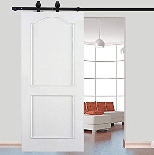 Kit de riel corredero para puerta corredera, polea con riel plegable, gran rueda negra para puerta corredera, puerta colgante de madera, separador de grano, armario de acero inoxidable, 6 FT (200 cm) Kit de riel corredero para puerta corredera, polea con riel plegable, gran rueda negra para puerta corredera, puerta colgante de madera, separador de grano, armario de acero inoxidable, 6 FT (200 cm)