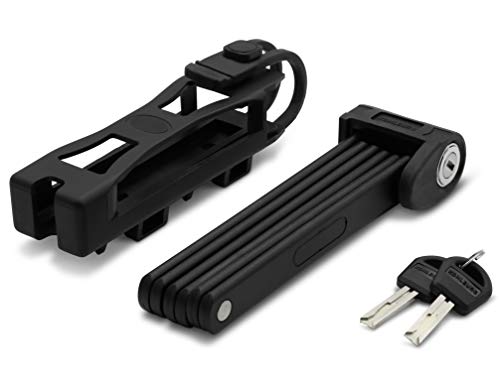 KOHLBURG candado Plegable con cómodo Mecanismo de Cierre - Candado de Bicicleta de 89 cm de Largo - Candado Plegable 670 g Acero Templado Ligero para Bicicleta KOHLBURG candado Plegable con cómodo Mecanismo de Cierre - Candado de Bicicleta de 89 cm de Largo - Candado Plegable 670 g Acero Templado Ligero para Bicicleta